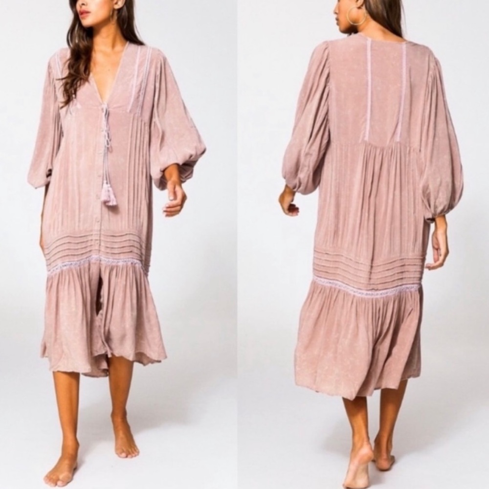 Young Fabulous & Broke Mauve Pink Maxi Dress